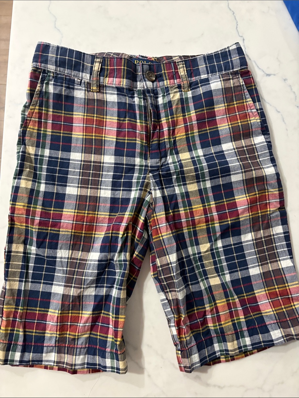 Polo by Ralph Lauren Multicolor Plaid Boys Shorts Size 10